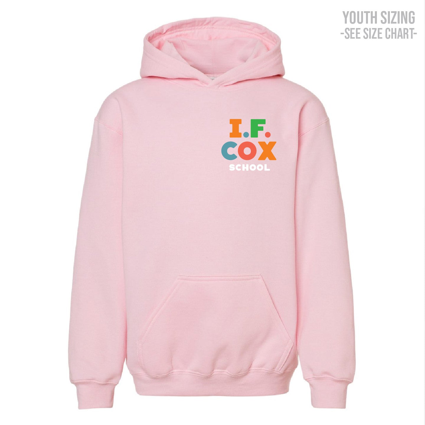 I.F. Cox School LC Logo YOUTH Pullover Hoodie (IFCT005-3322)