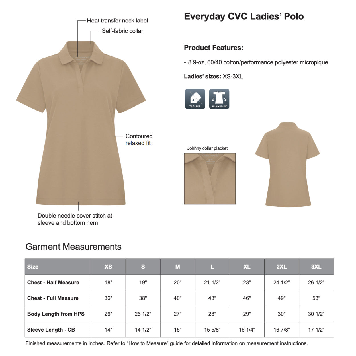 CHHS Staff L'immersion Française Ladies Cotton/Poly Polo Shirt (CHSTFT006-L4047)