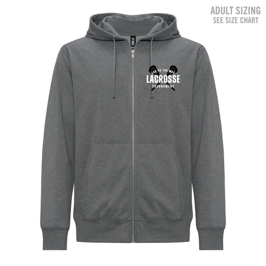 Lax to the Max ADULT Triblend Zip-Up Hoodie (LXMT004-KOI2052)