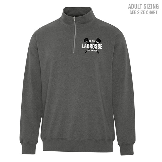 Lax to the Max ADULT 1/4 Zip Earth Wash Sweatshirt (LXMT004-ATCF6700)