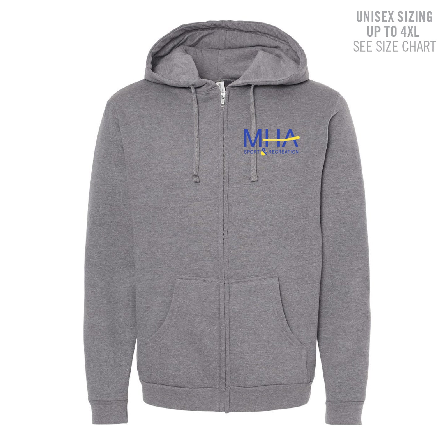 MHASR Logo Unisex Zip Hoodie (MHASRT003/4-3331)