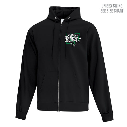 MHHS Grad 2027 Unisex Zip-Up Hoodie (MHGR27T003-F2600)