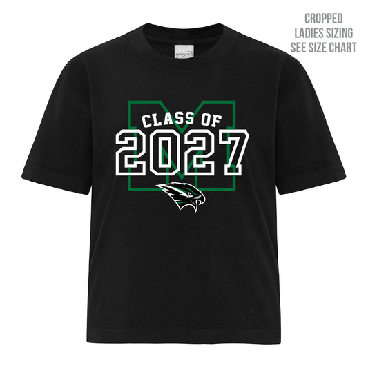 MHHS Grad 2027 Ladies Cropped T-Shirt (MHGR27T001-ATC1700L)