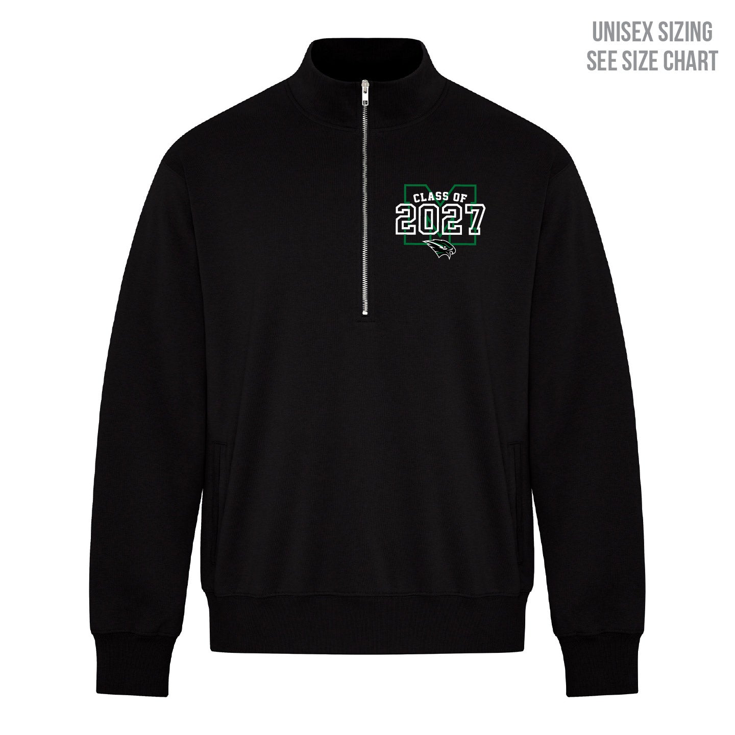 MHHS Grad 2027 1/2 Zip Sweatshirt (MHGR27T003-KOI2270)