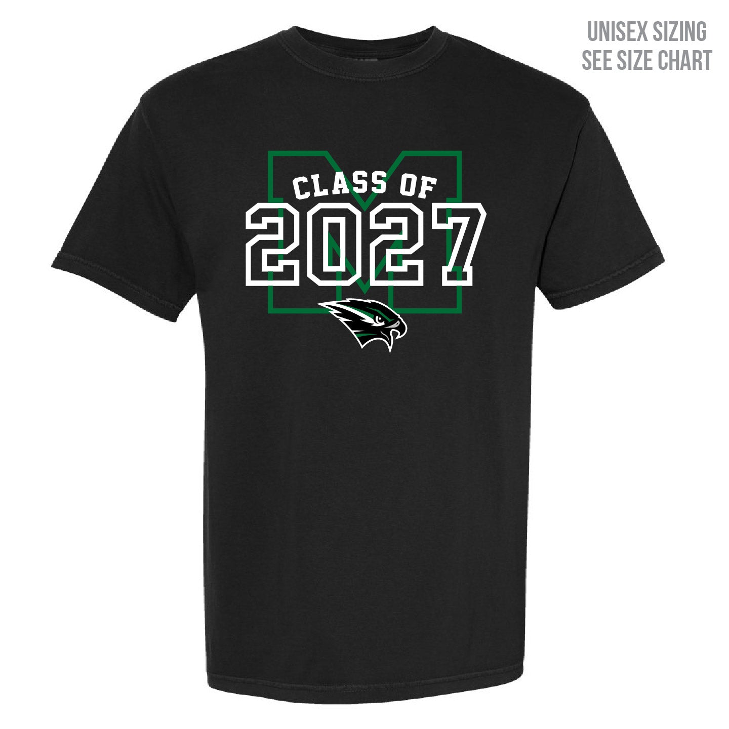 MHHS Grad 2027 Retro Dyed Unisex T-Shirt (MHGR27T001-1717)