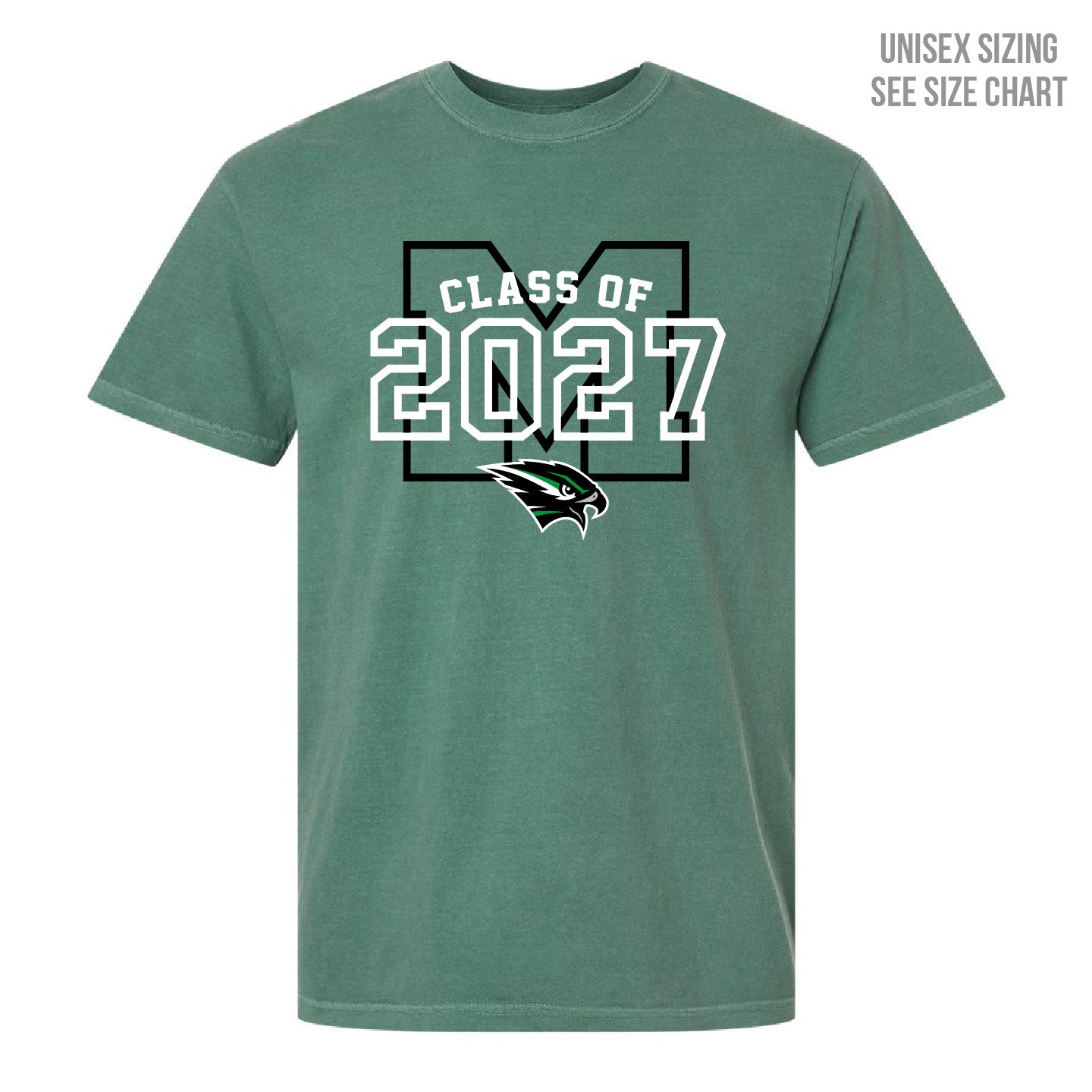 MHHS Grad 2027 Retro Dyed Unisex T-Shirt (MHGR27T002-1717)
