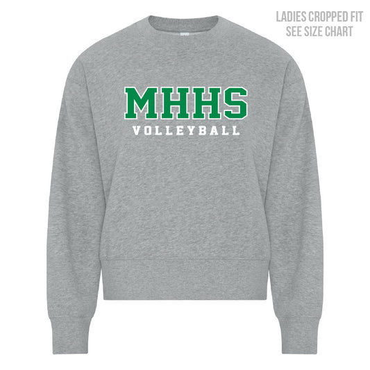 MHHS Volleyball LADIES Cropped Crewneck Sweatshirt (MHVB26T002-KOI2240L)