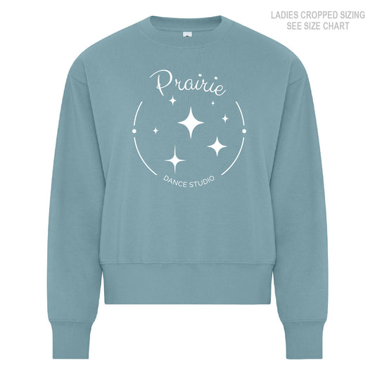 Prairie Dance LADIES Cropped Crewneck Sweatshirt (PDST001-KOI2240L)