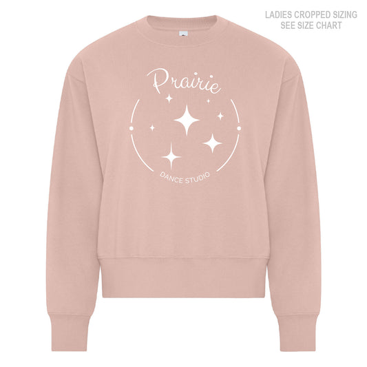 Prairie Dance LADIES Cropped Crewneck Sweatshirt (PDST001-KOI2240L)