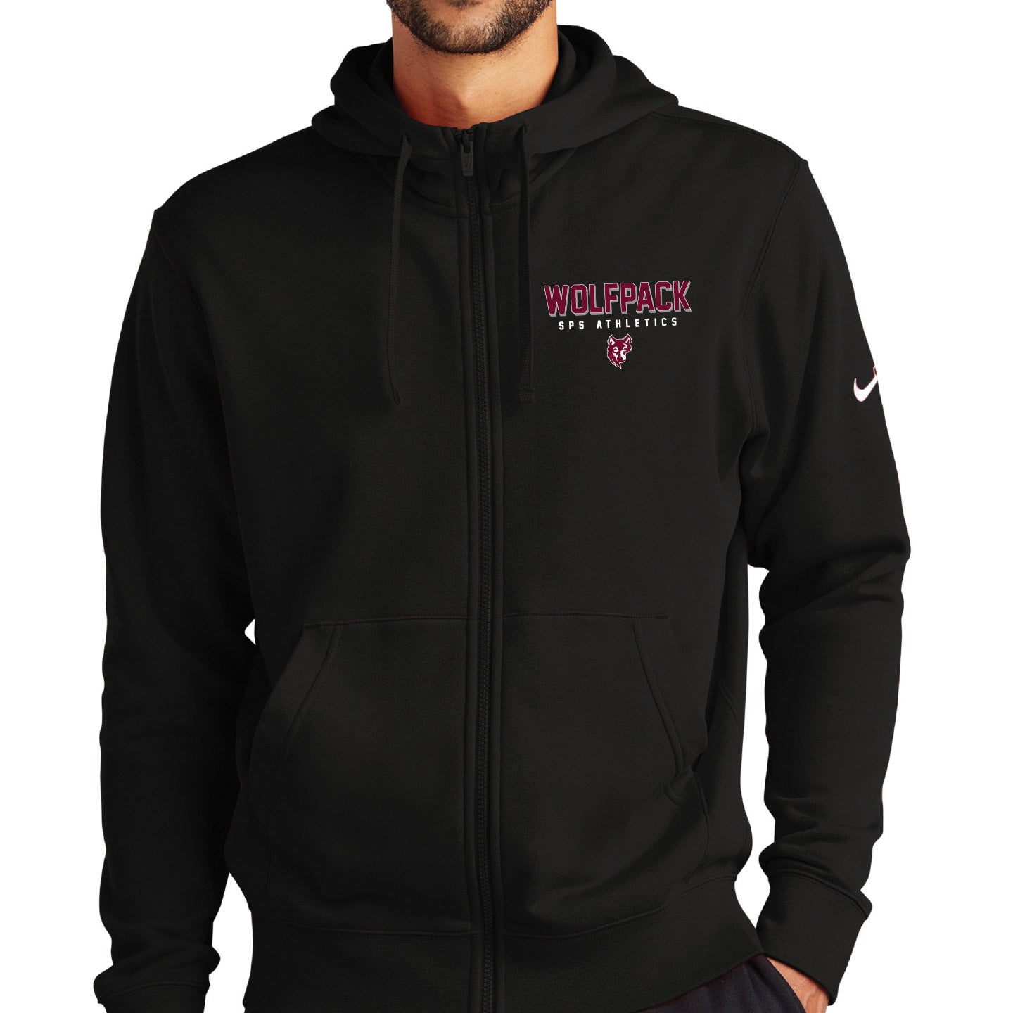 SPS Athletics Nike ADULT Zip Performance Hoodie (SPST008-DR1513)