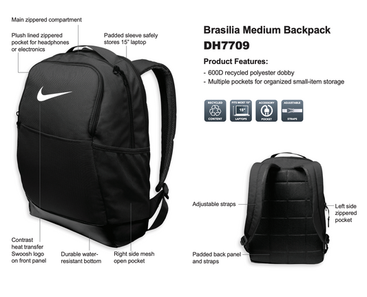CHHS Soccer Nike Backpack (CHSCT003-DH7709)