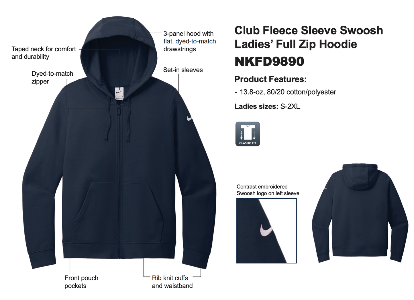 Badlands Basketball LADIES Zip Performance Hoodie (BLBBT001/002-NKFD9890)