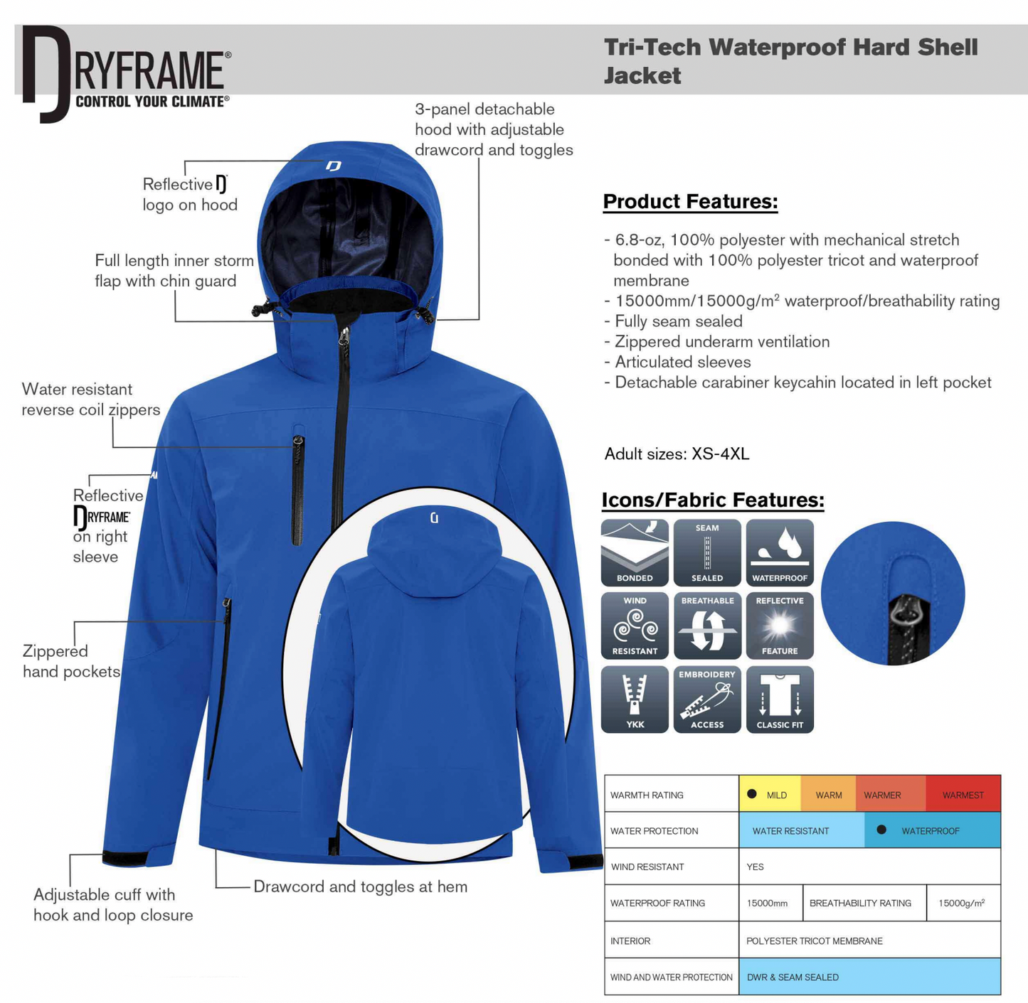 Sheepdog Trials LADIES Dryframe Jacket (SDTT002-F7672L)