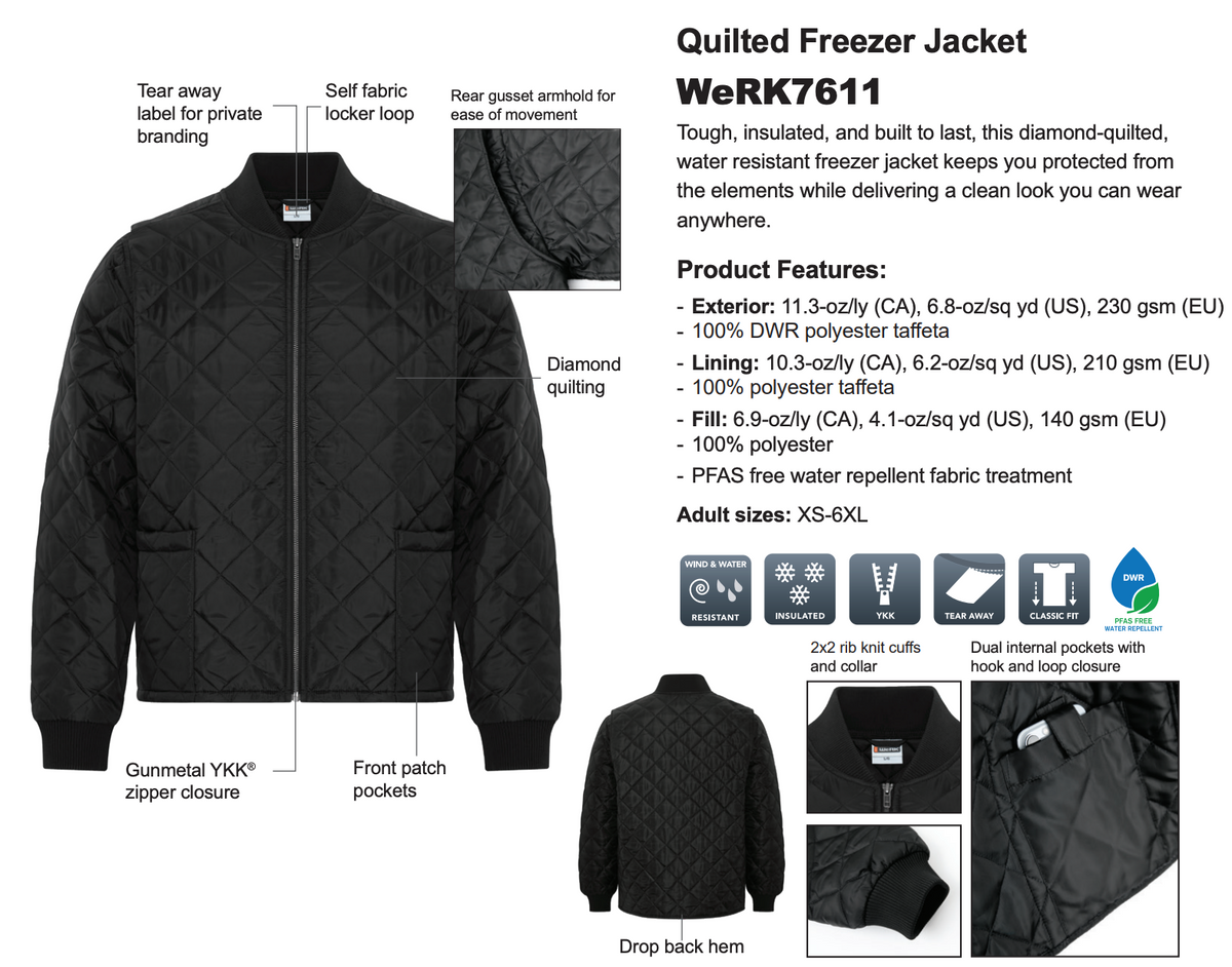 Evanston Heights ADULT Lightweight Quilted Jacket (EHP001-WeRK7611)