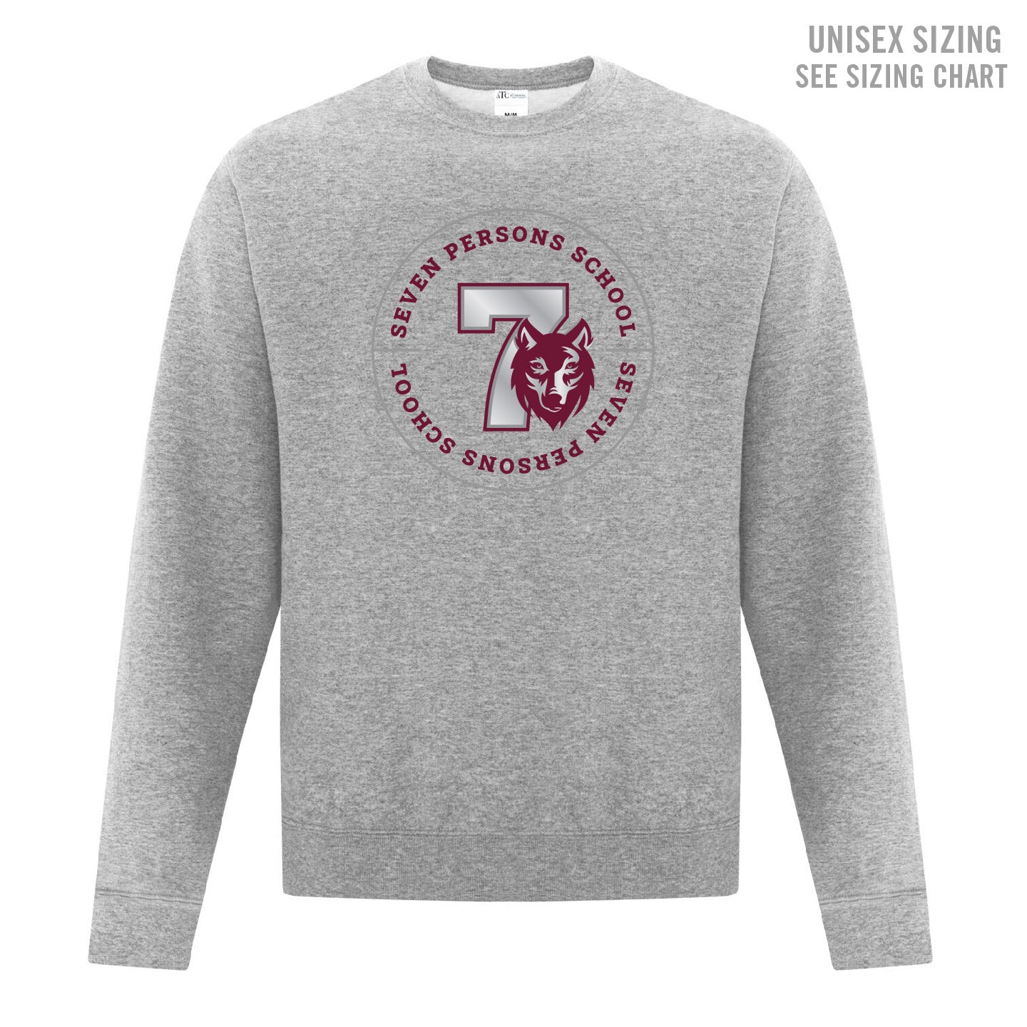 Seven Persons School Unisex Crewneck Sweatshirt (SPST003-F2400)