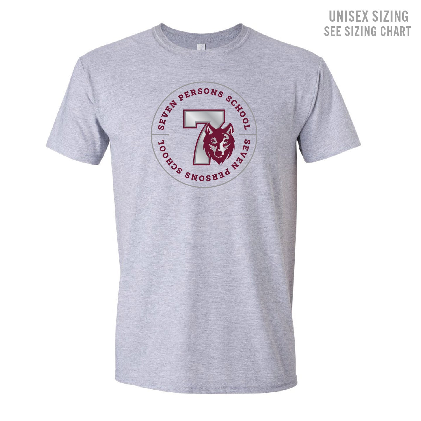 Seven Persons School ADULT Crest T-Shirt (SPST003-64000)