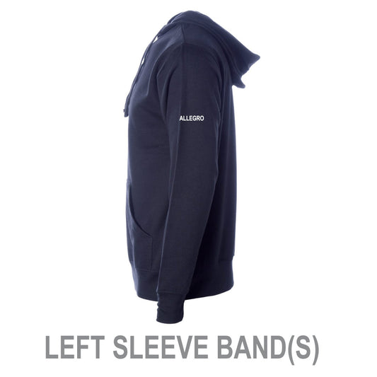 OPTIONAL PERSONALIZATION - WHITE Band(s) - Upper Left sleeve $10