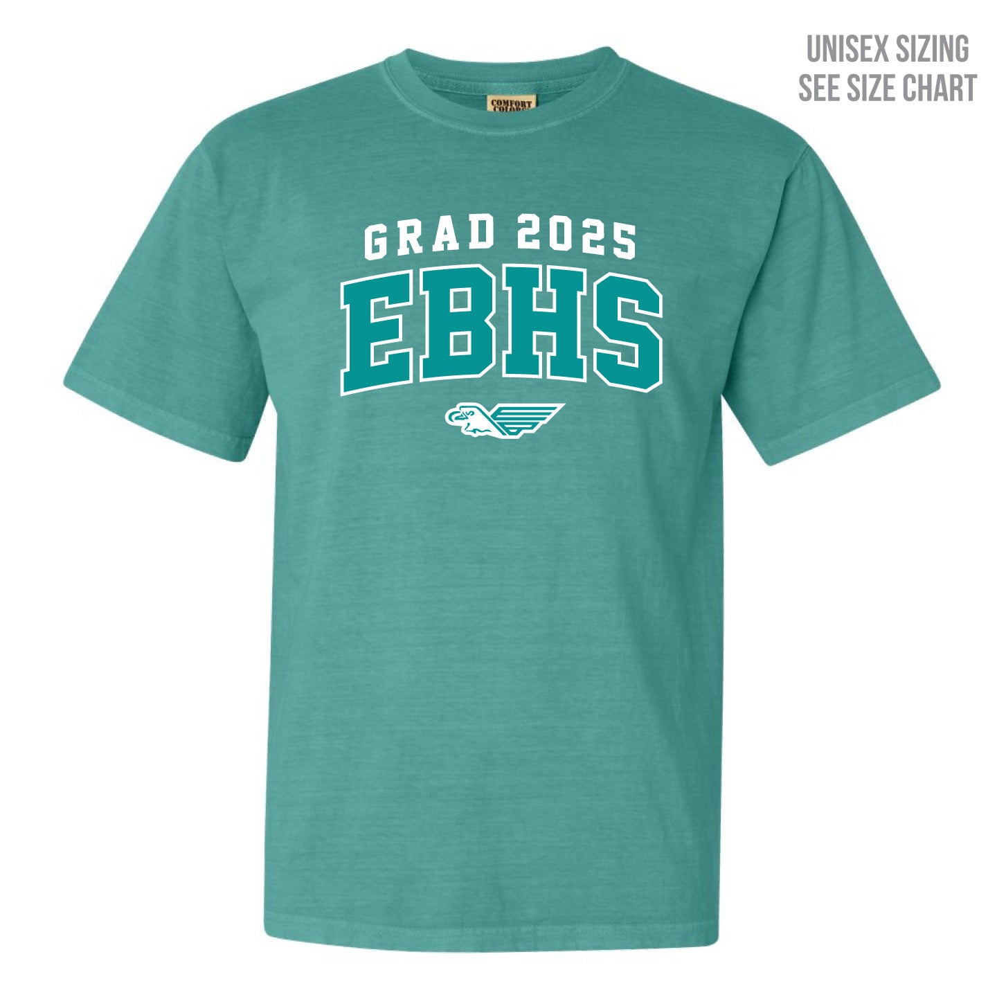 EBHS Grad 2025 Retro Dyed Unisex Ringspun T-Shirt (EBG25T001-1717)