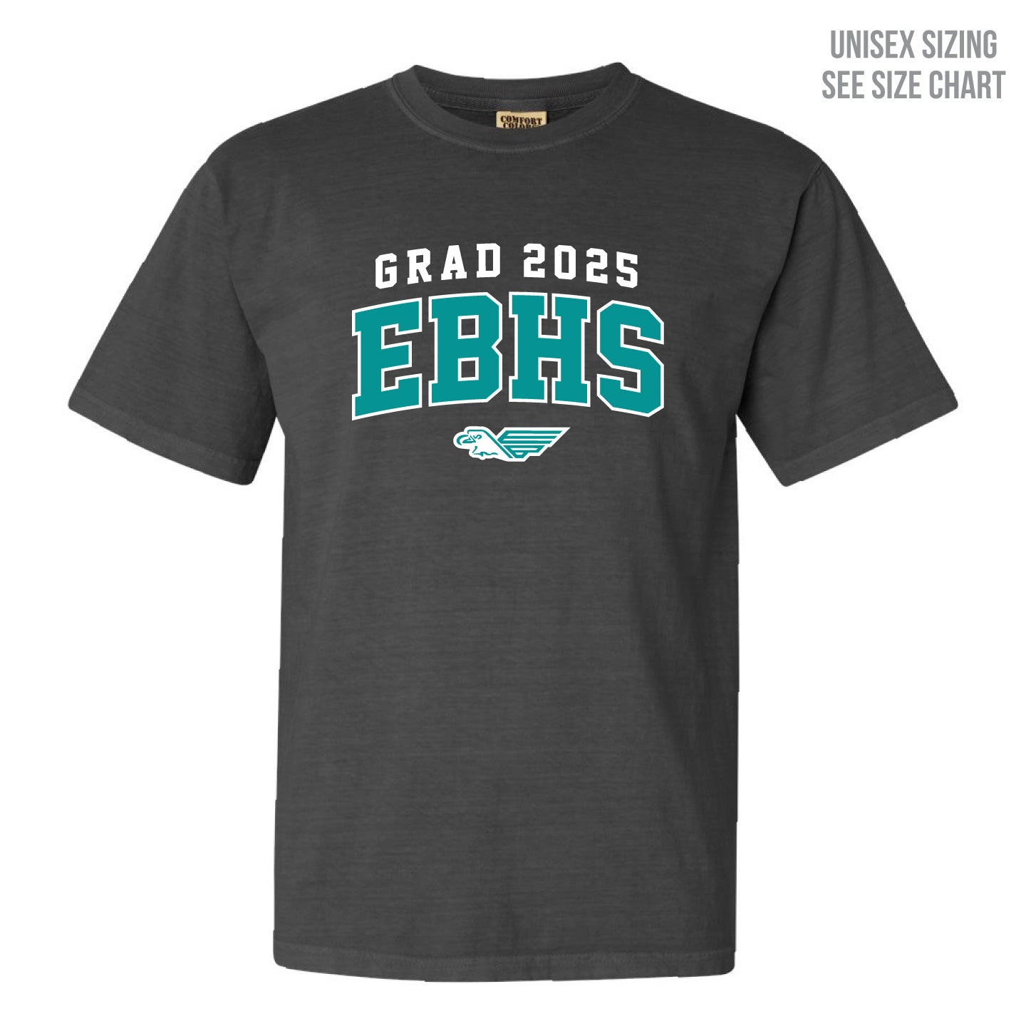 EBHS Grad 2025 Retro Dyed Unisex Ringspun T-Shirt (EBG25T001-1717)