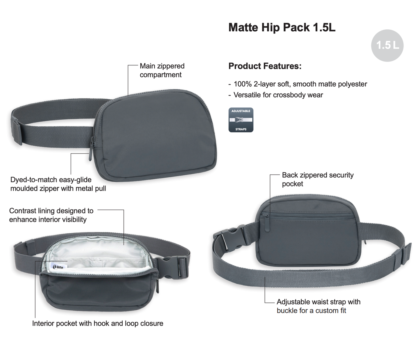 MHRA Mustangs Crossbody Hip Bag (MHRAT012-KOI1800)