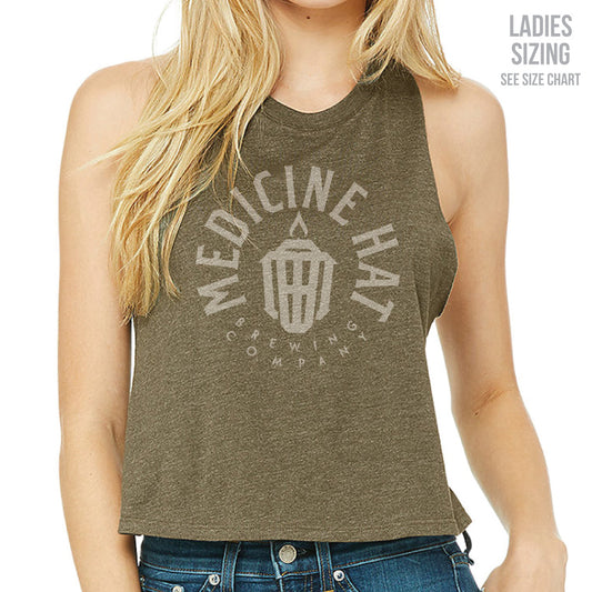 MH Brewing Co. Ladies Cropped Racerback Tank (MHBS001-6682)