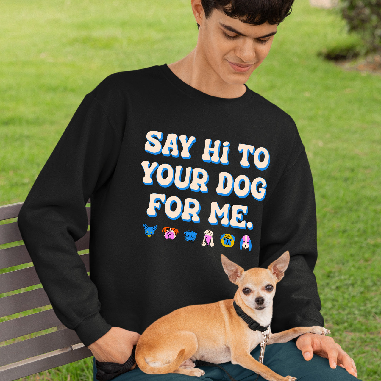 MH SPCA Say Hi! Unisex Crewneck Sweatshirt (SPCAT004-F2400)