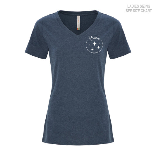 Prairie Dance Ladies V-Neck T-Shirt (PDST003-8001L)