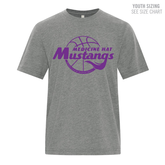 MHASR Mustangs YOUTH Ringspun T-Shirt  (MHASRT021-8000Y)