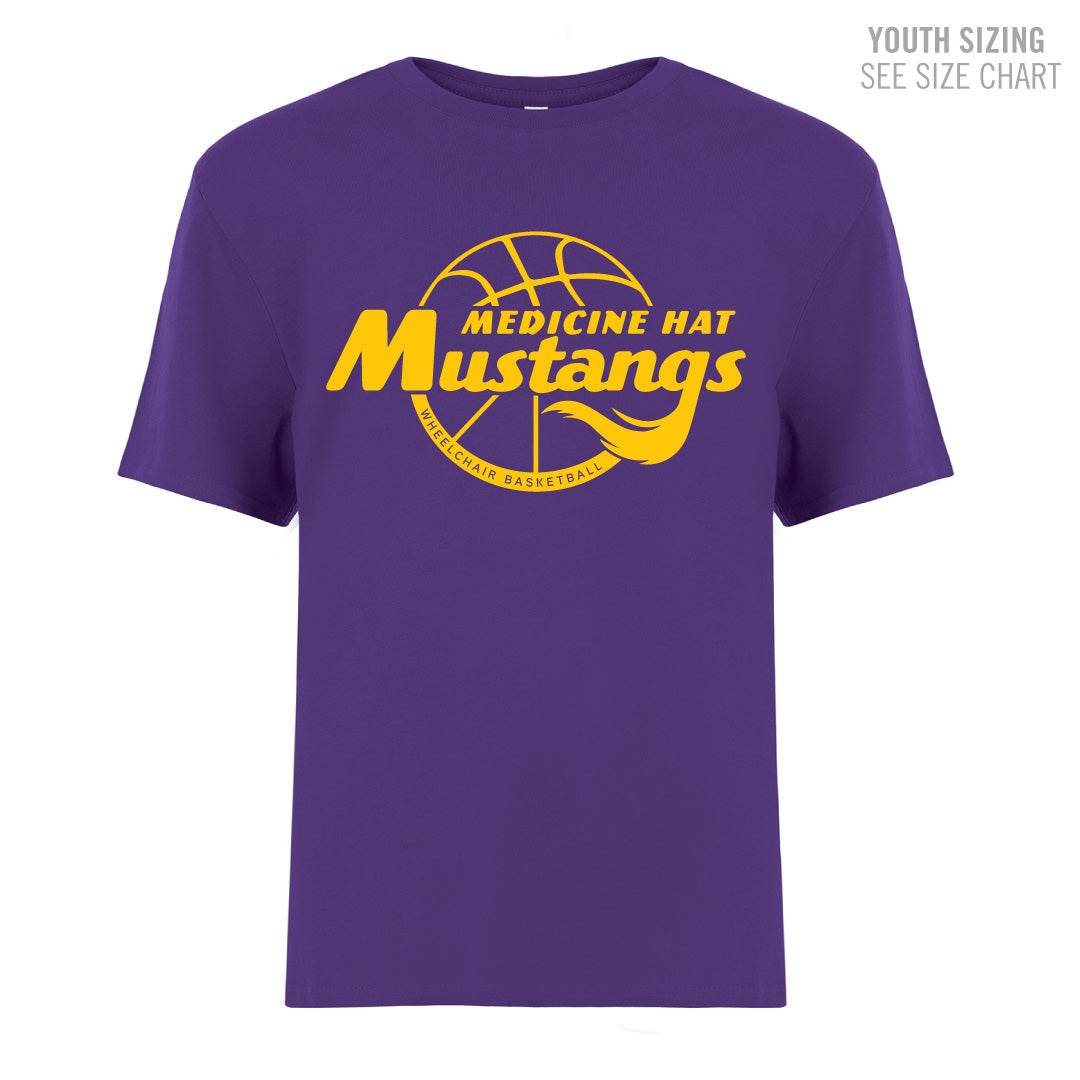MHASR Mustangs YOUTH Ringspun T-Shirt  (MHASRT022-8000Y)