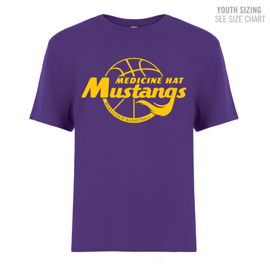 MHASR Mustangs YOUTH Ringspun T-Shirt  (MHASRT022-8000Y)