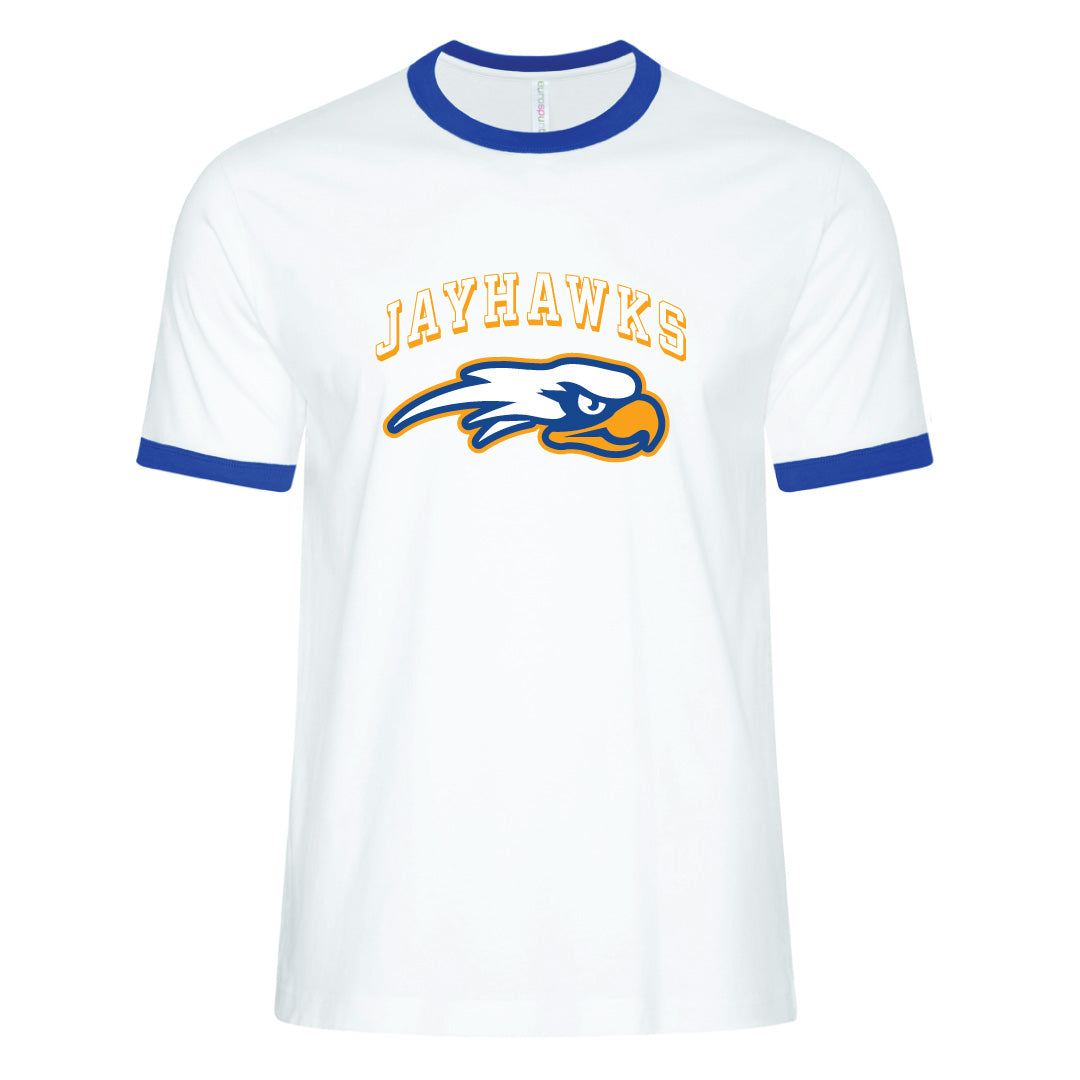 AMS Jayhawks Unisex Ringer T-Shirt (T2-9001)