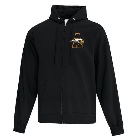 AMS Outline A Unisex Left Chest Zip Hoodie (T5F2600)