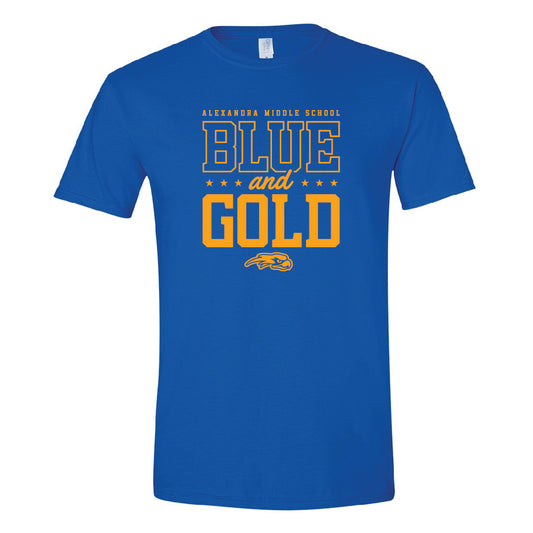 AMS Blue & Gold Unisex T-Shirt (S1-64000)