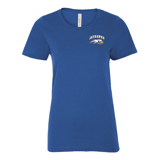 AMS Left Chest Jayhawks Ladies T-Shirt (T3-8000L)