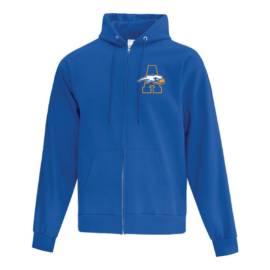 AMS Outline A Unisex Left Chest Zip Hoodie (T5F2600)