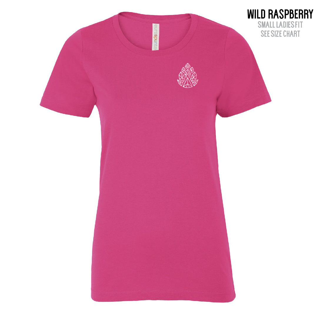 HBB Pink Faceted Hop Ladies T-Shirt (T5-ATC8000L)