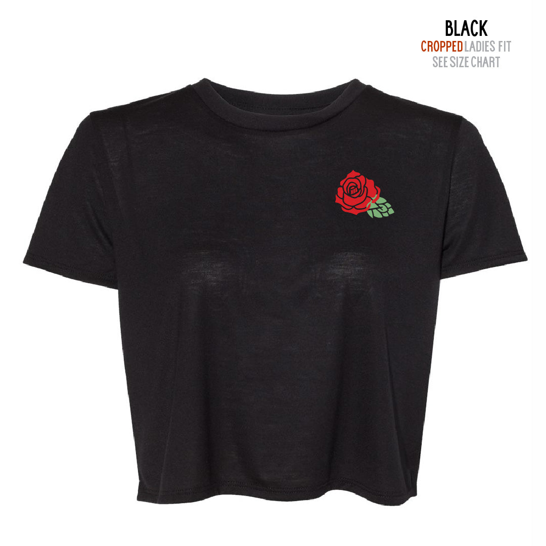 HBB Rose Ladies Cropped T-Shirt (T8-8882)
