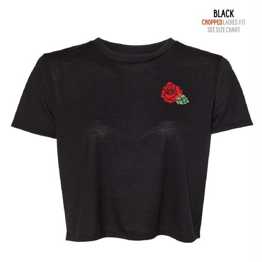 HBB Rose Ladies Cropped T-Shirt (T8-8882)