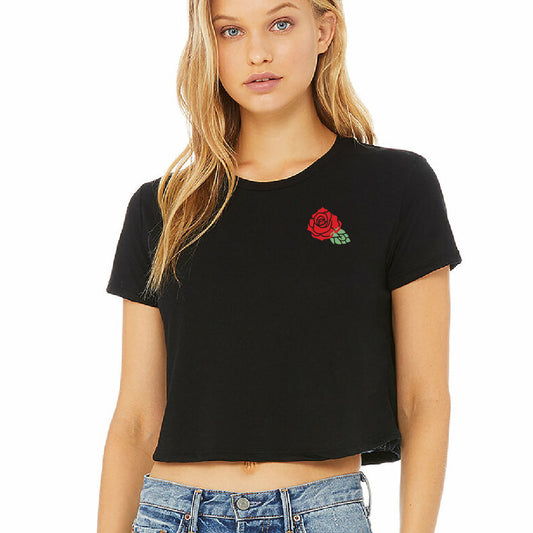 HBB Rose Ladies Cropped T-Shirt (T8-8882)
