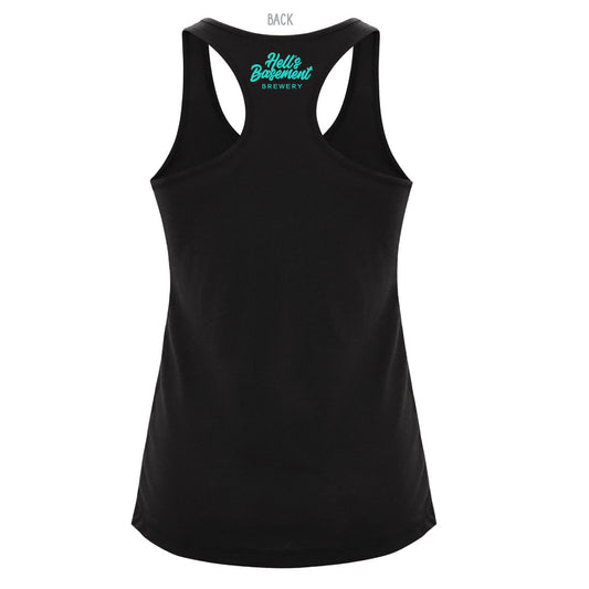 HBB Teal Faceted Hop Ladies Racerback Tank (T6-ATC3604L)