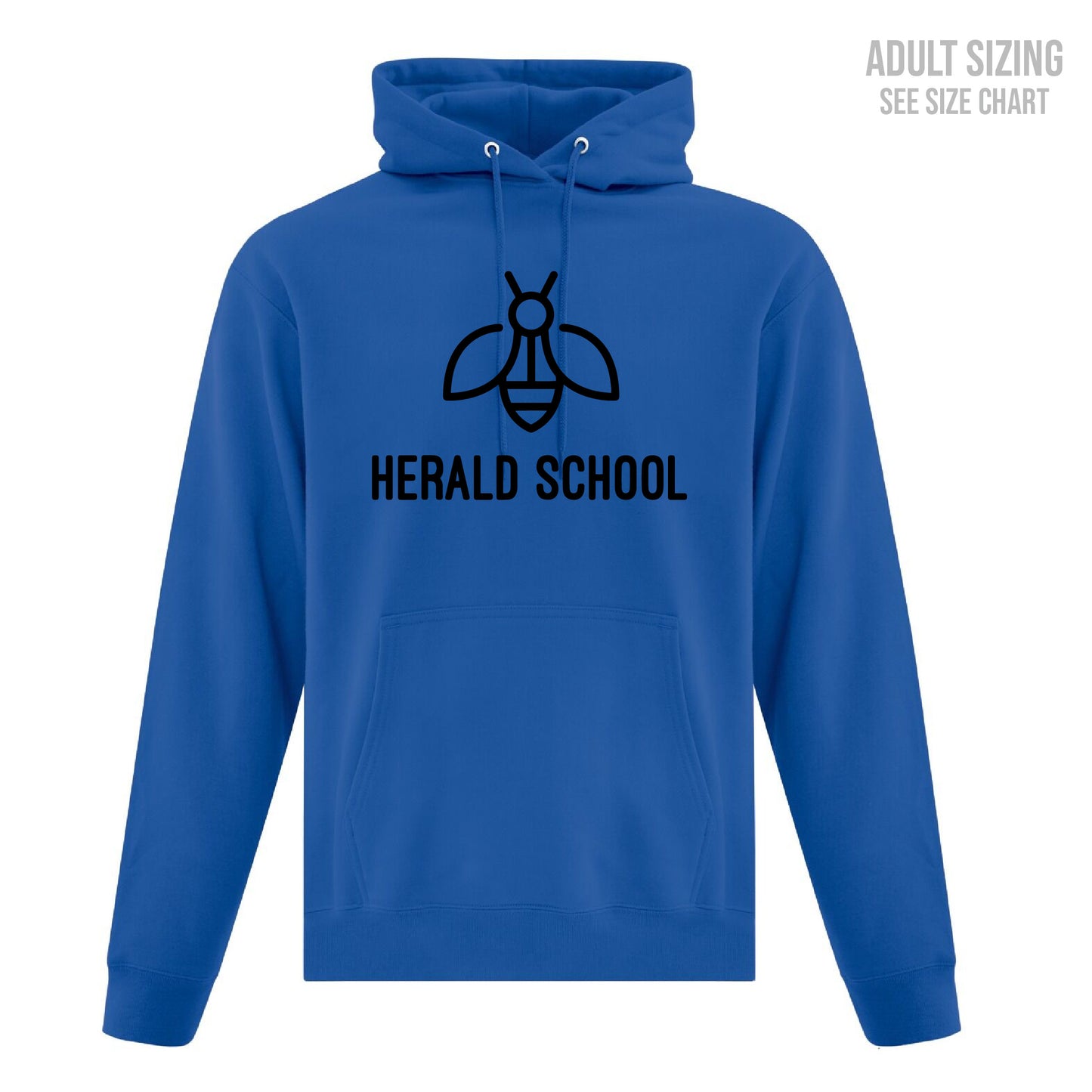 Herald School Bee Logo Unisex Pullover Hoodie (T1009-F2500)