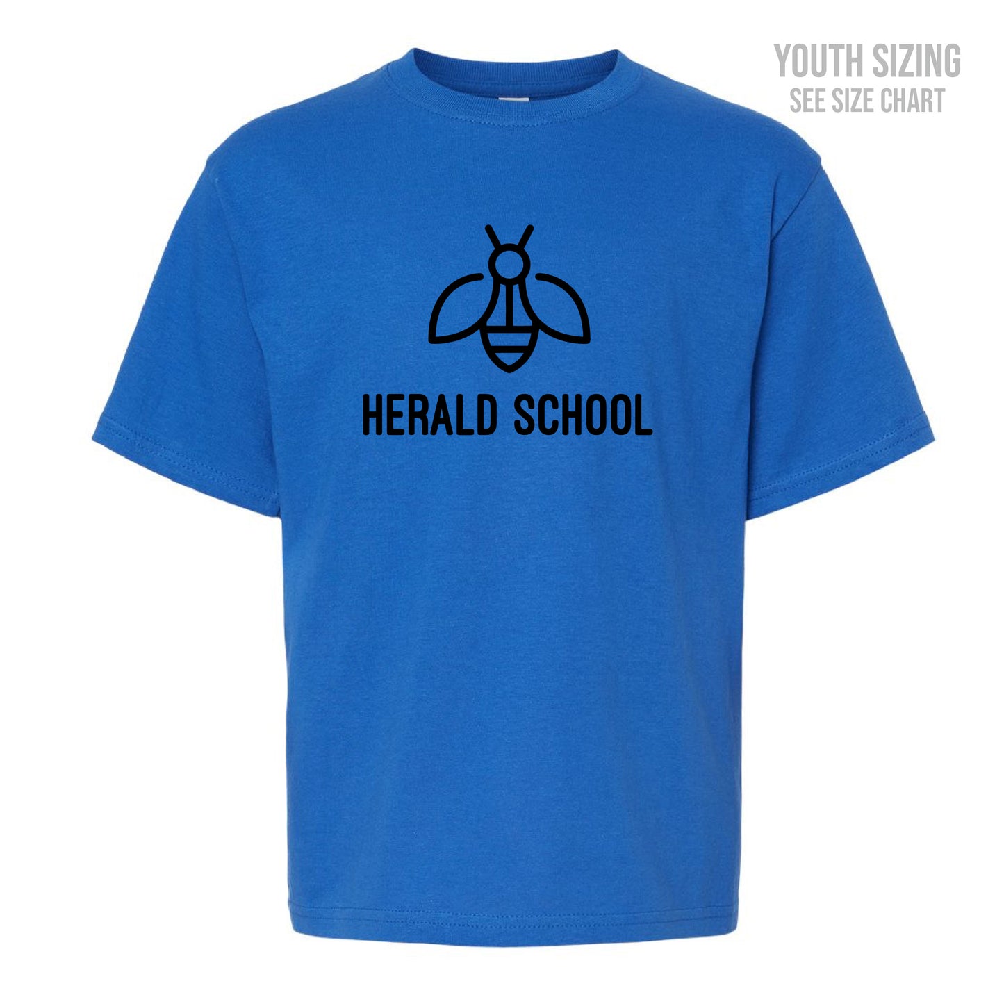 Herald School Bee Logo Youth T-Shirt (T1010-2000B)