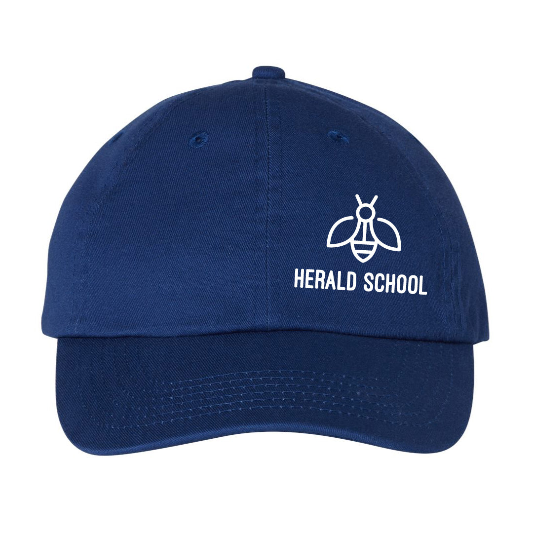Herald School Bee Logo Unstructured Dad Hat (T015-VC300A