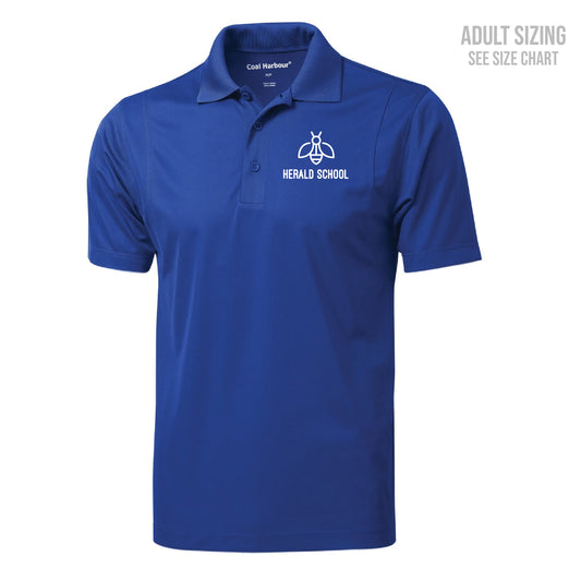 Herald School Bee Logo Unisex Polo Shirt (T1017-S4015)