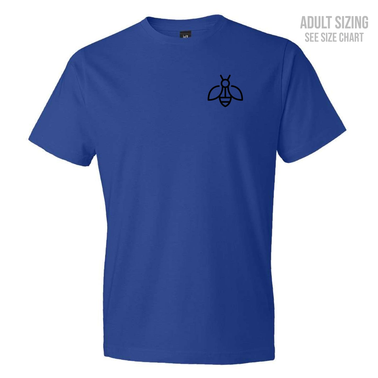 Herald School Left Chest Bee Logo Unisex T-Shirt (T1018-64000)