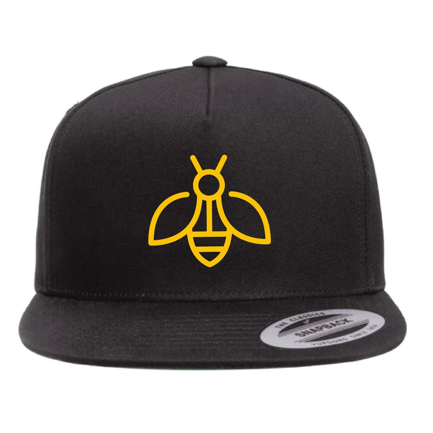 Herald School Bee Icon Flat Brim Hat (E1002-6089M)
