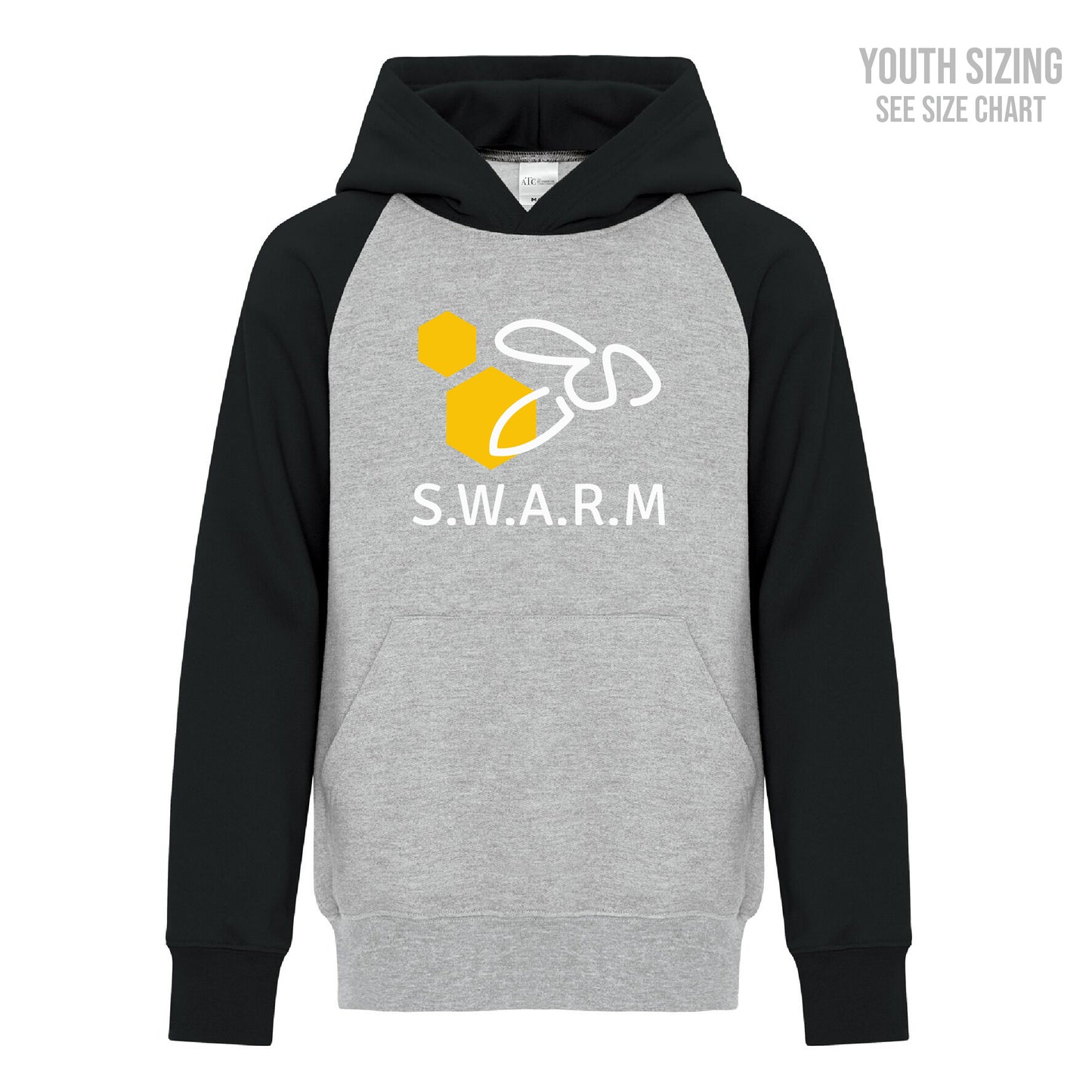 Herald School Swarm Logo Youth Two-Tone Hoodie  (T1012-Y2550)
