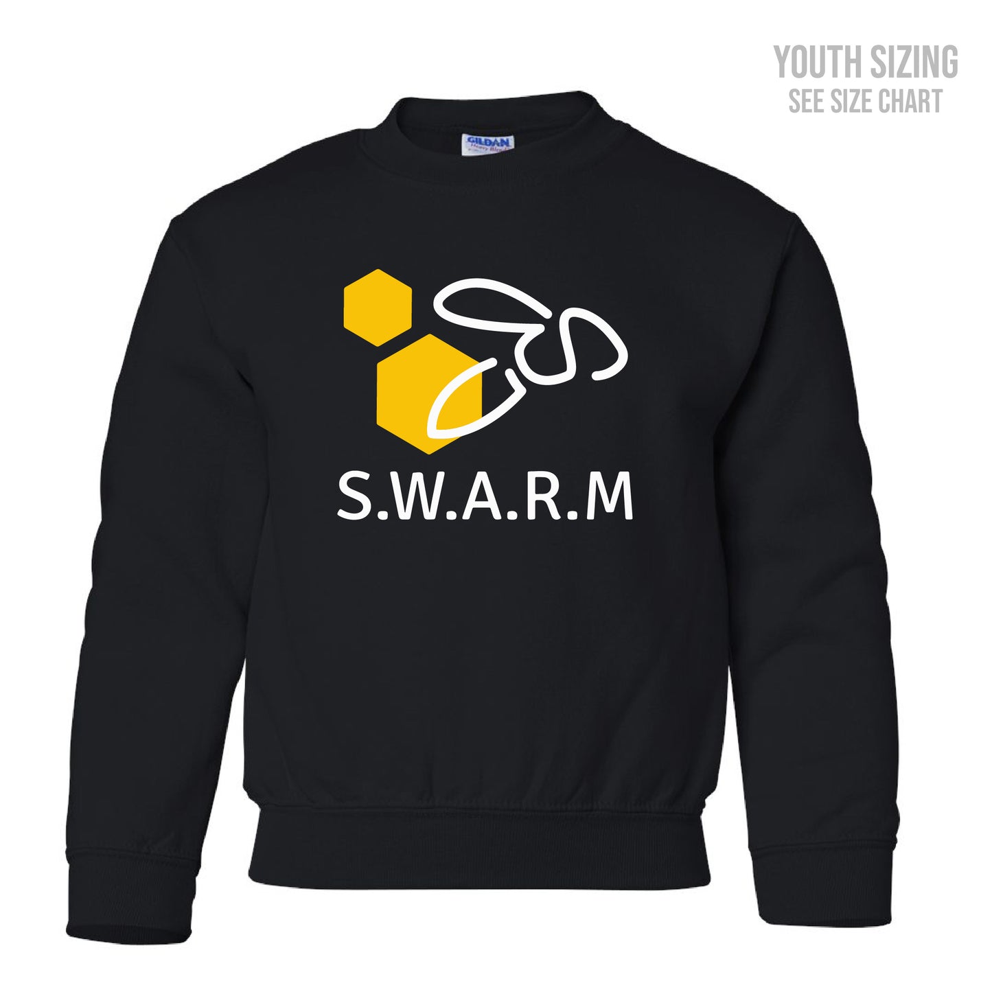 Herald School Swarm Logo Youth Crewneck Sweatshirt (T1012-18000B)