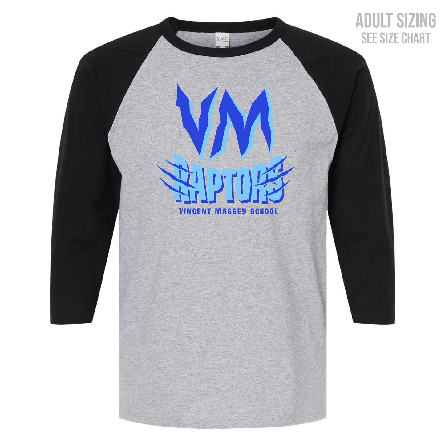 VM Raptor Claw Unisex Baseball T-Shirt (T1003-5540)