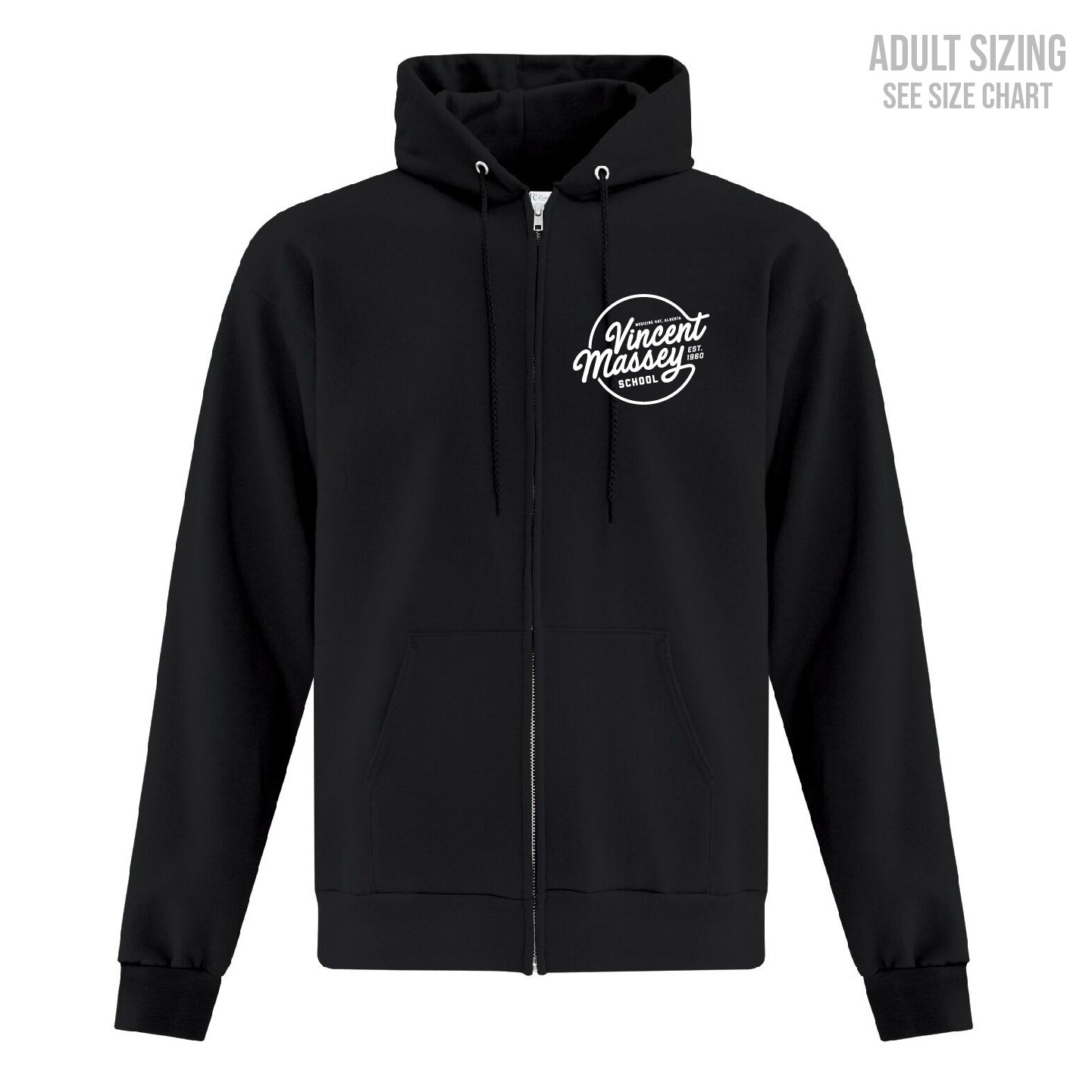 VM Crest Logo Unisex Zip Hoodie (T1023-F2600)